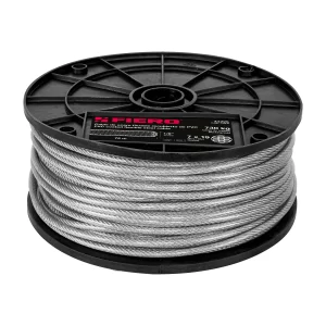 Metro cable flexible 1/8' acero 7x19 recubierto PVC, 75 m 44225 CAB-1/8FX